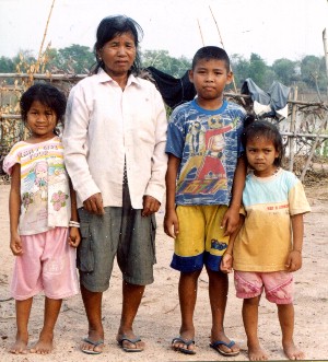 Village Grandmother with Grandchildren